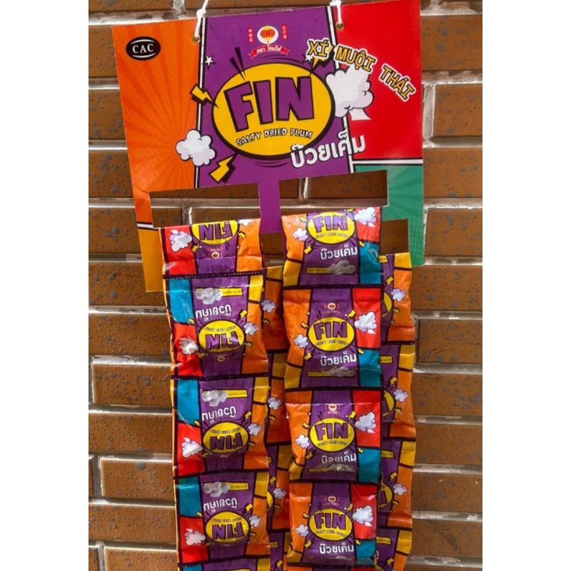 Xí muội thái lan Fin dây 12 gói 26g