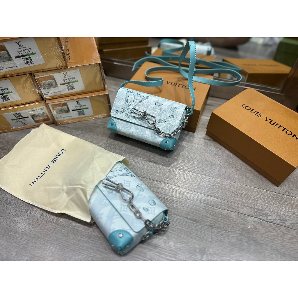 Túi LV Steamer Monogram Aquagarden Canvas Full Box Cao Cấp