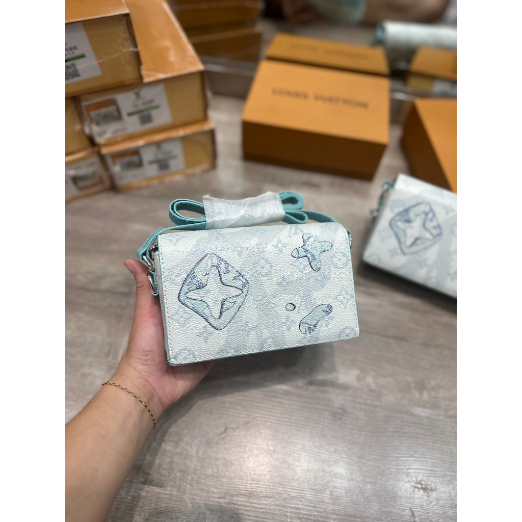 Túi LV Steamer Monogram Aquagarden Canvas Full Box Cao Cấp