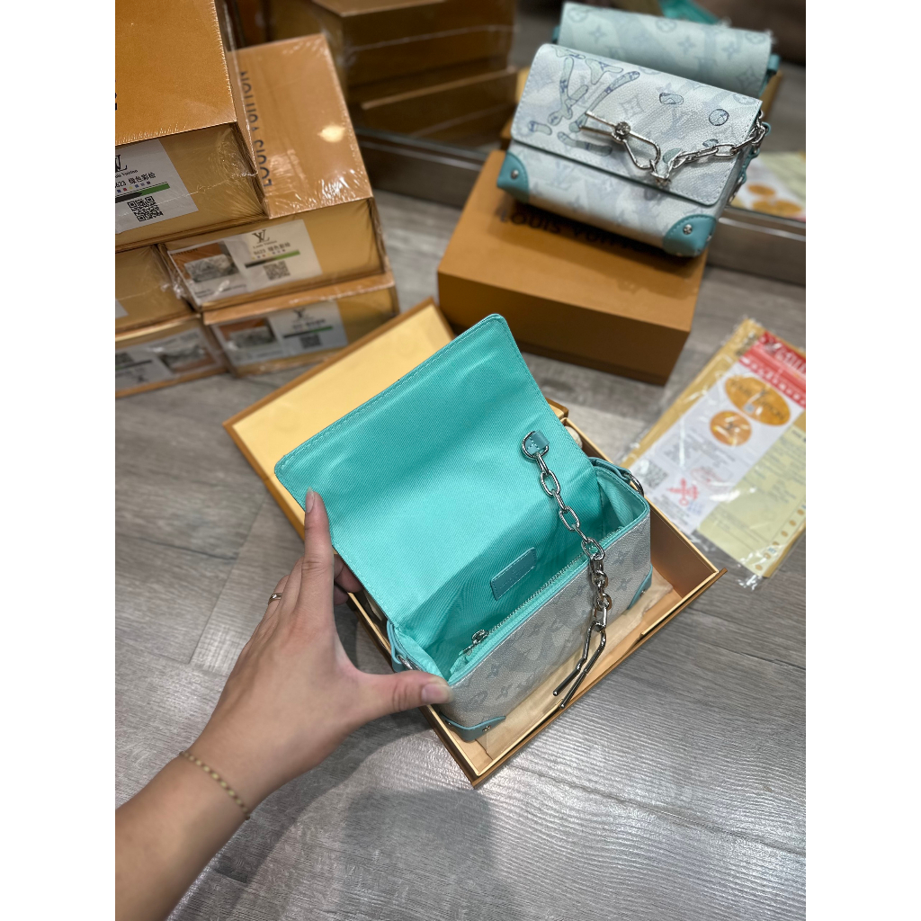 Túi LV Steamer Monogram Aquagarden Canvas Full Box Cao Cấp