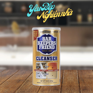 [HCM] Bột Làm Sạch Đa Năng Bar keepers friend ( BKF ) sạch bong kính, vòi, xoong nồi, vết ố,...