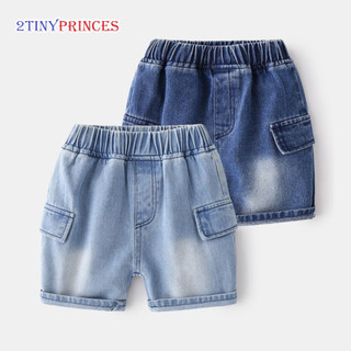 Quần shorts jeans lưng thun cho bé trai QBT694