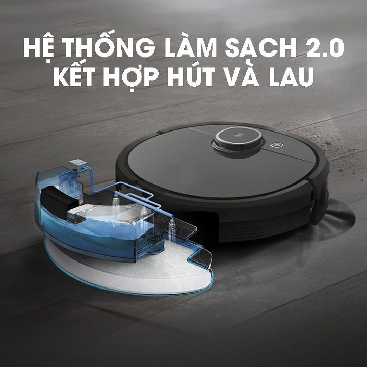 Robot Hút Bụi Lau Sàn Nhà Thông Minh 3in1 Tiện Dụng Cho Gia Đình
