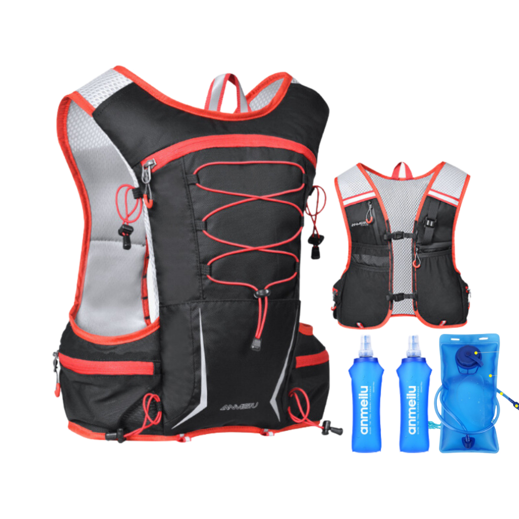 Vest nước chạy bộ thể thao, Balo chạy trail leo núi ANMEILU chống nước, bền đẹp và thoáng khí 5L