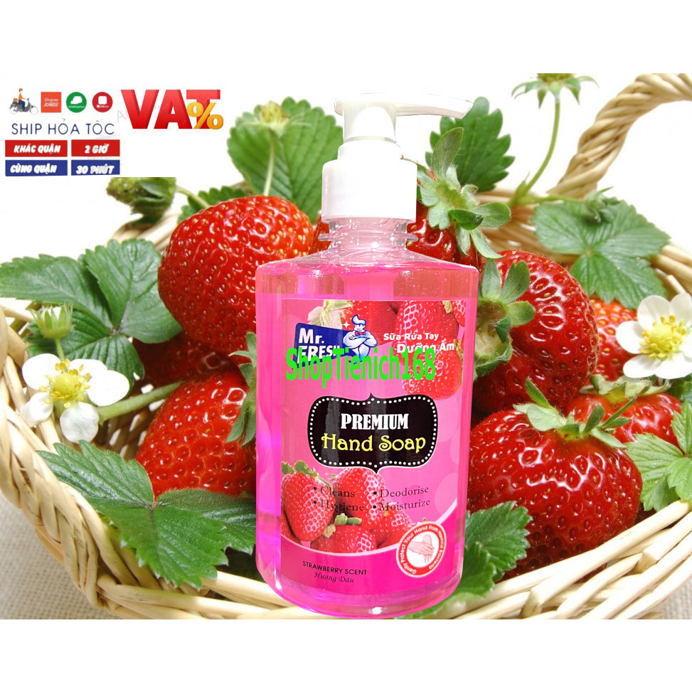 Nước rửa tay Khử mùi diệt khuẩn Mr.fresh 500ml Hương Lavender