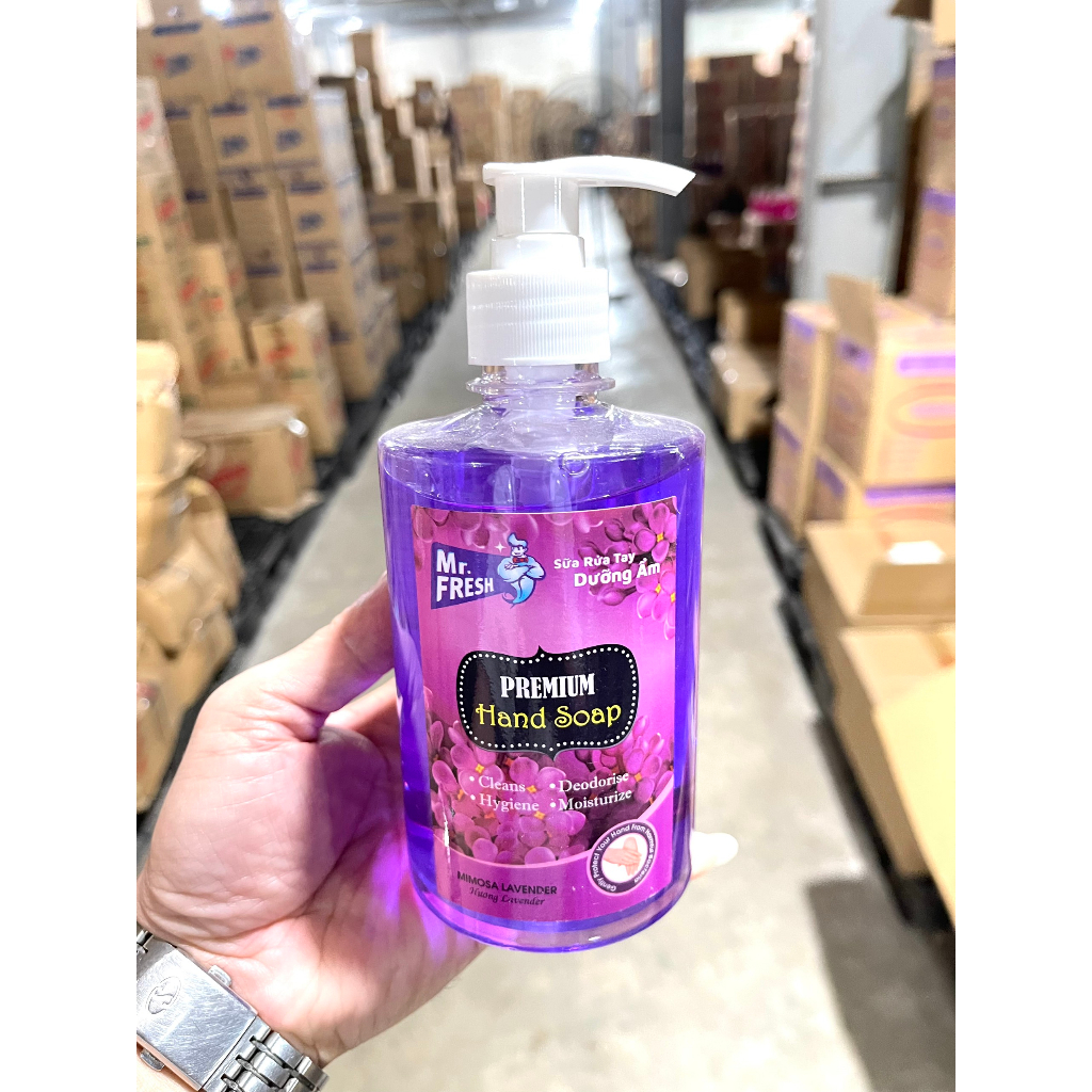 Nước rửa tay Khử mùi diệt khuẩn Mr.fresh 500ml Hương Lavender