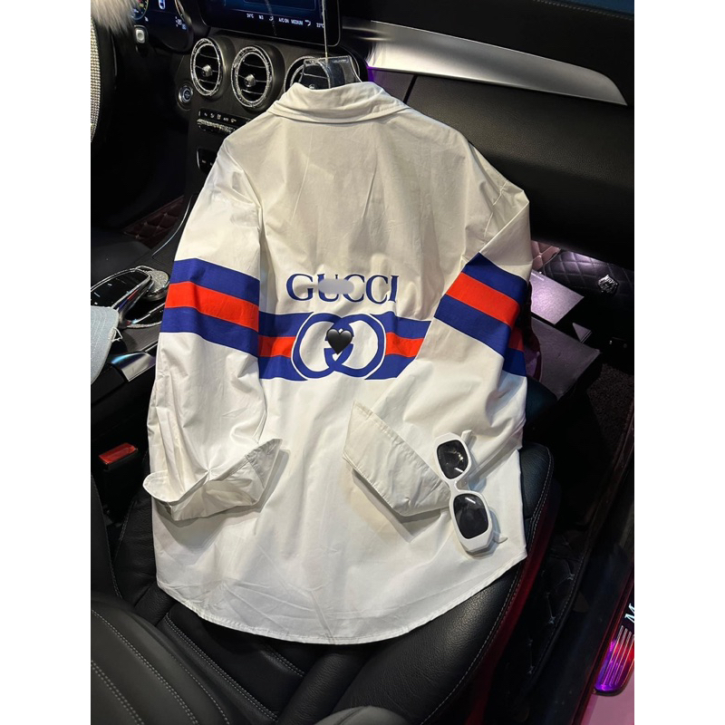 Sơ mi gucci in 2 mặt