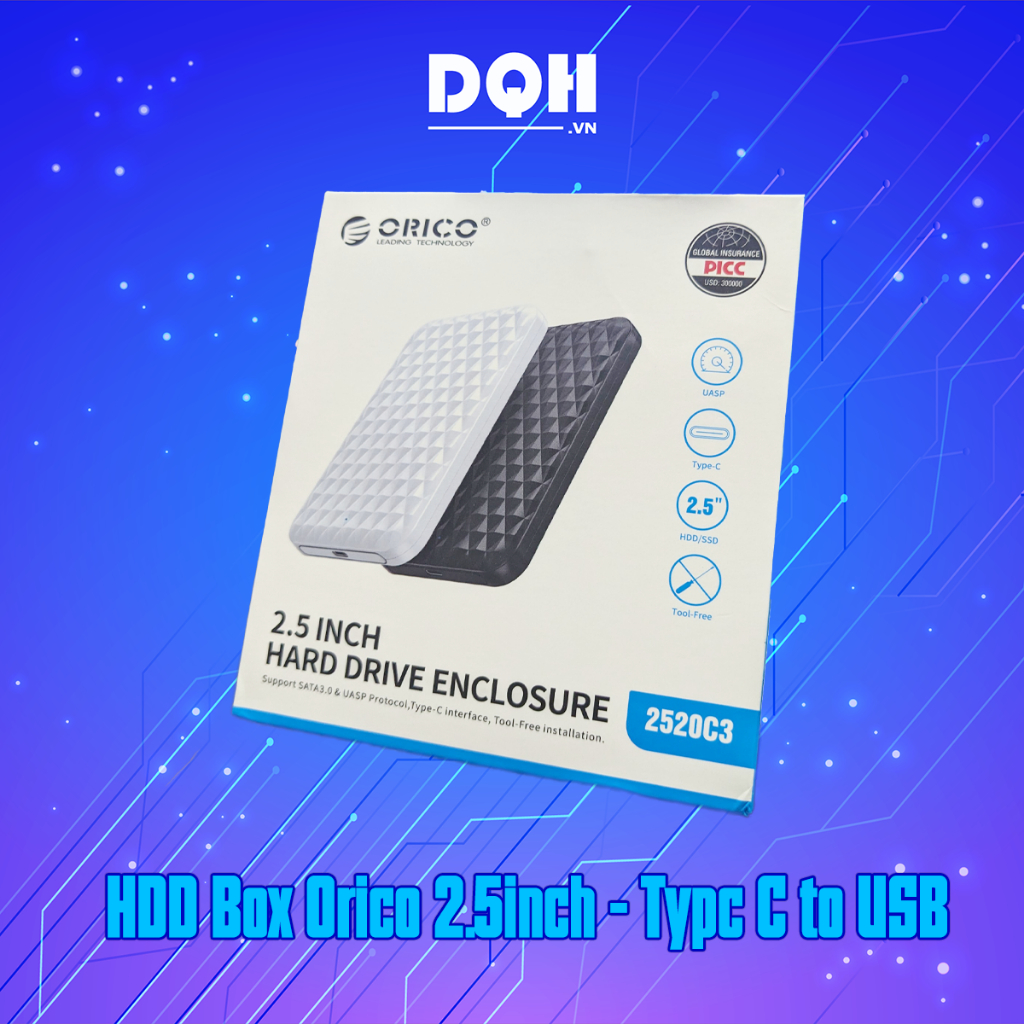 HDD Box Orico 2.5inch Typc C to USB