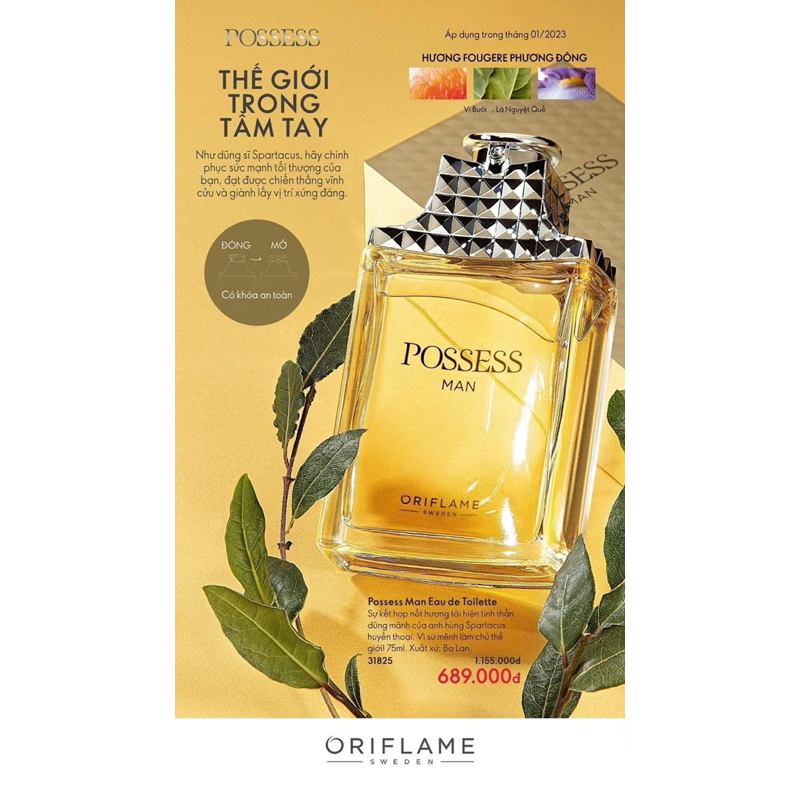 Nước hoa nam Poss 5ML