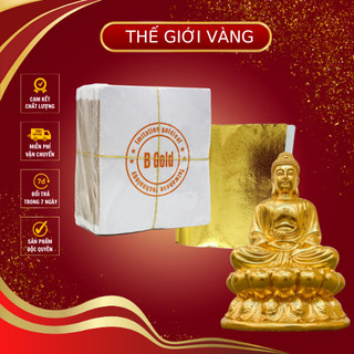 Set 500 lá vàng chuyên làm đồ dát tượng phật, thủ công mỹ nghệ, dát phào chỉ, đồ nội thất chất lượng đảm bảo