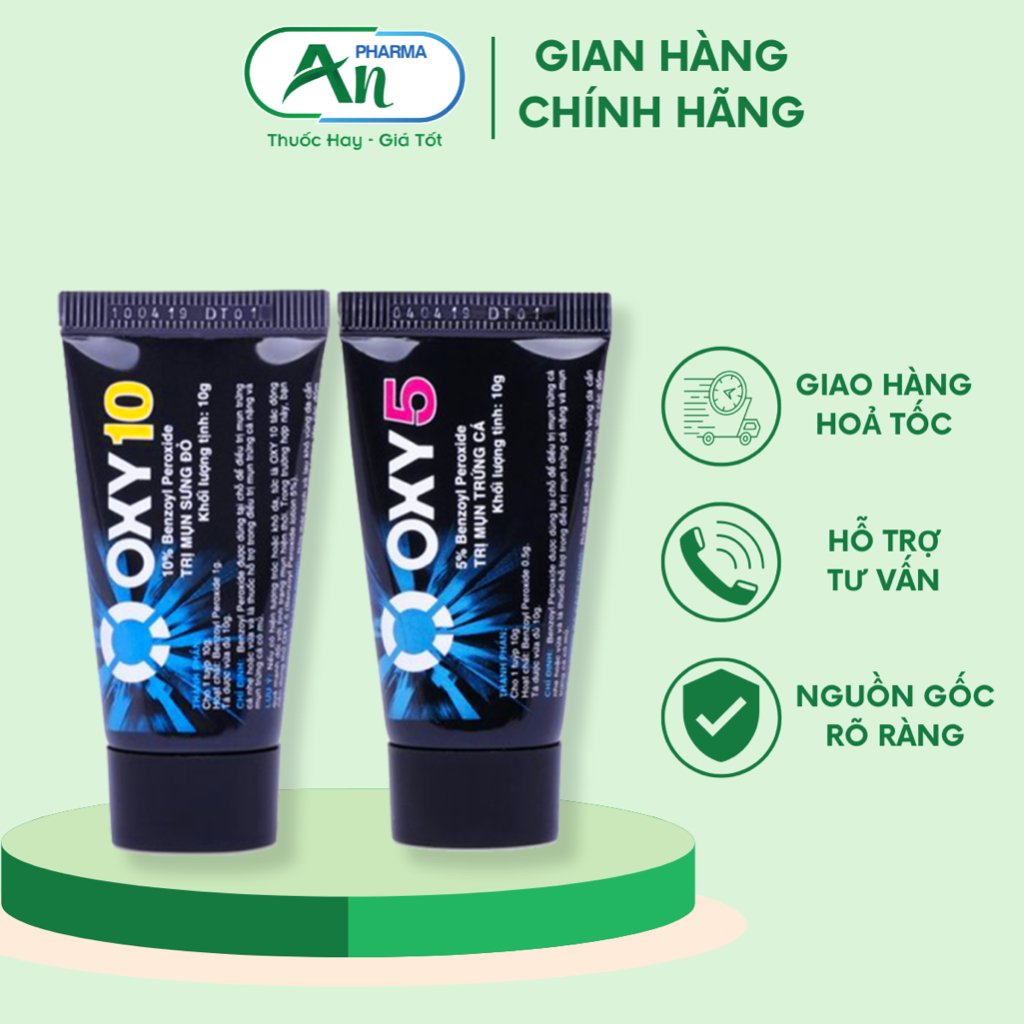 Oxy 10 , Oxy 5 kem chấm mụn