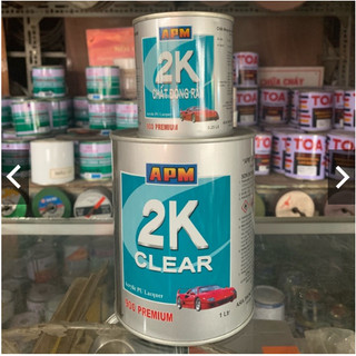 Apm 2k clear dầu bóng 2k apm sơn siêu bóng, trong suốt, chống ố vàng - sơn bóng 2k clear apm
