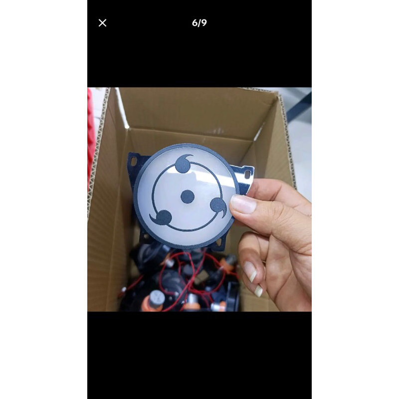 Mặt xoay sharingan độ lé đèn bi cầu