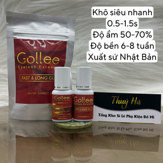 Keo nối mi Gollee Nhật Bản khô 0.5-1.5s_5ml- SIÊU BỀN ÍT CAY- dụng cụ nối mi_THÚY HÀ