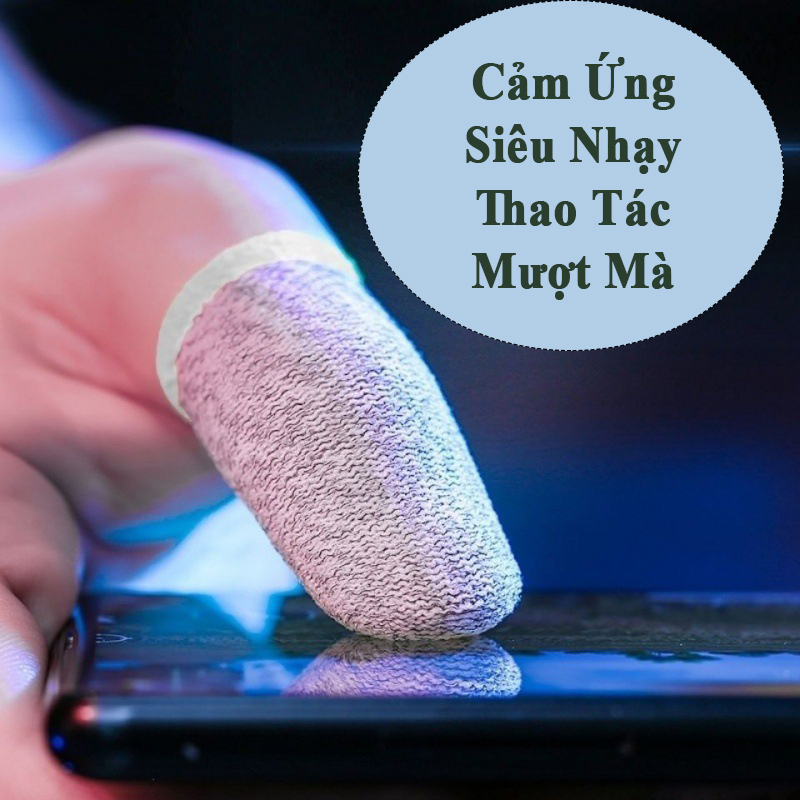 Bao Tay Chơi Game Sợi Bạc 24 Kim Cao Cấp, Găng Tay Chơi Game Sợi Carbon Co Giãn Chống Mồ Hôi