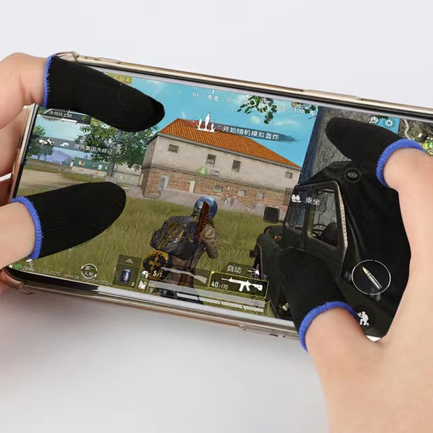 Bao Tay Chơi Game Sợi Bạc 24 Kim Cao Cấp, Găng Tay Chơi Game Sợi Carbon Co Giãn Chống Mồ Hôi