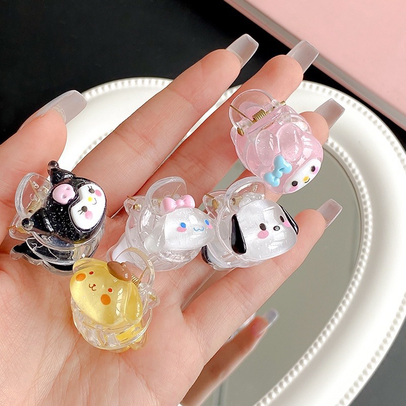 SANRIO Kẹp Tóc Mini Dễ Thương Thời Trang Cho Bạn Gái