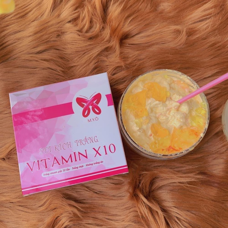 SET KÍCH TRẮNG VITAMIN X10 MYÔ