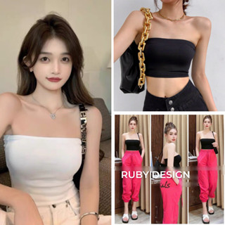 Áo ống croptop nữ, áo quây CÓ MÚT chất thun cotton hàng QUẢNG CHÂU, quây màu trơn đơn giản mặc trong vest sơmi - RB m