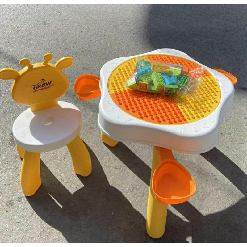 Bộ bàn ghế lego 2in1