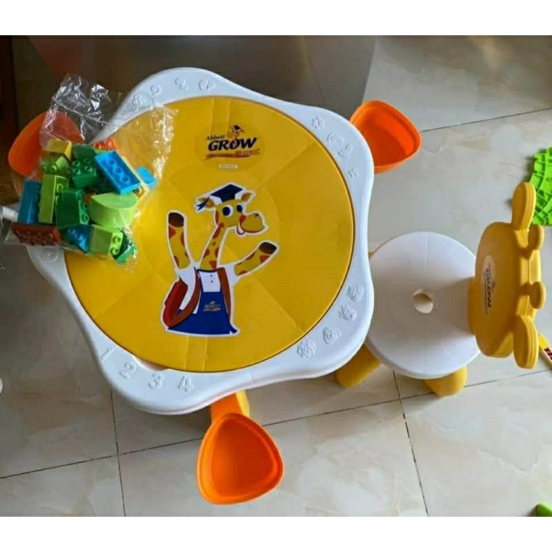 Bộ bàn ghế lego 2in1