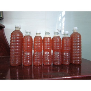 Mật ong nguyên chất hoa nhãn bến tre - ong nhà nuôi - chai 500ml - chai 1 lít
