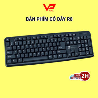 Bàn phím văn phòng RorWee R8 chính hãng - Bàn phím có dây full size có hàng phím số - VP MAX