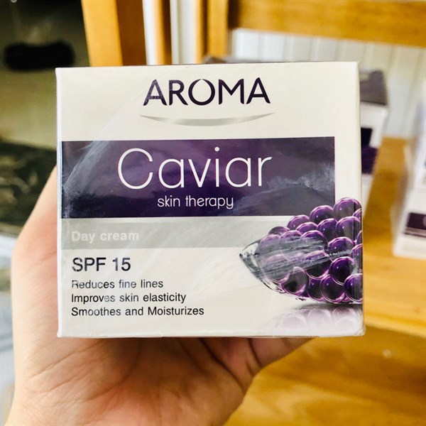 Kem Dưỡng Da AROMA Chiết Suất Trứng Cá Caviar Cho Làn Da Mịn Màng Tươi Sáng 50ml