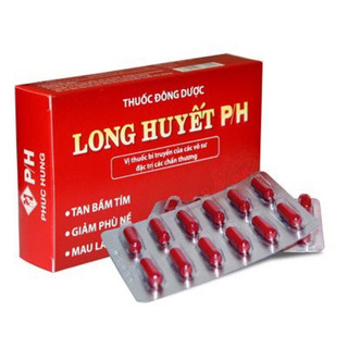 Long huyết PH tan nhanh máu bầm vết thương bầm tím mau lành vết thương Hộp 24 viên