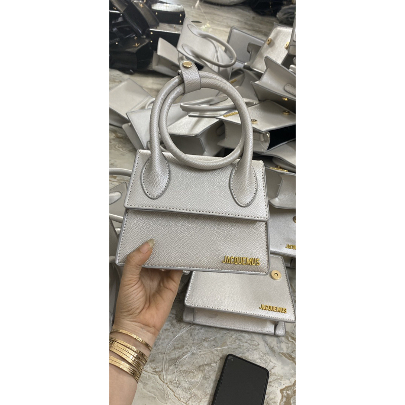 Túi đeo chéo có quai xách cầm tay Jac bạc lì hàng thời trang sang chảnh