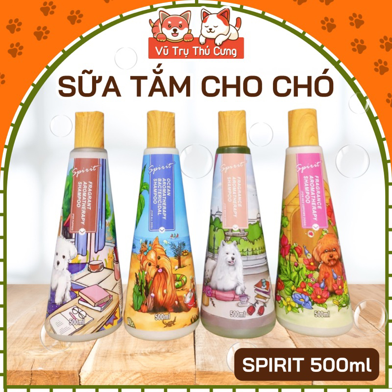 Sữa tắm nước hoa thơm lâu cho Chó mèo Spirit nắp gỗ 500ml
