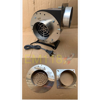 EM118 - Bích nối ống D100 lắp quạt vuông 12 và quạt sò 60W 85W 120W 130W 240W 330W 250W 500W - D100