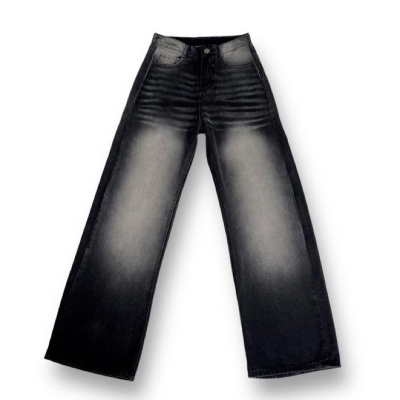 Quần Jean Ống Rộng Nam Nữ Unisex WASH 3 Màu phong cách