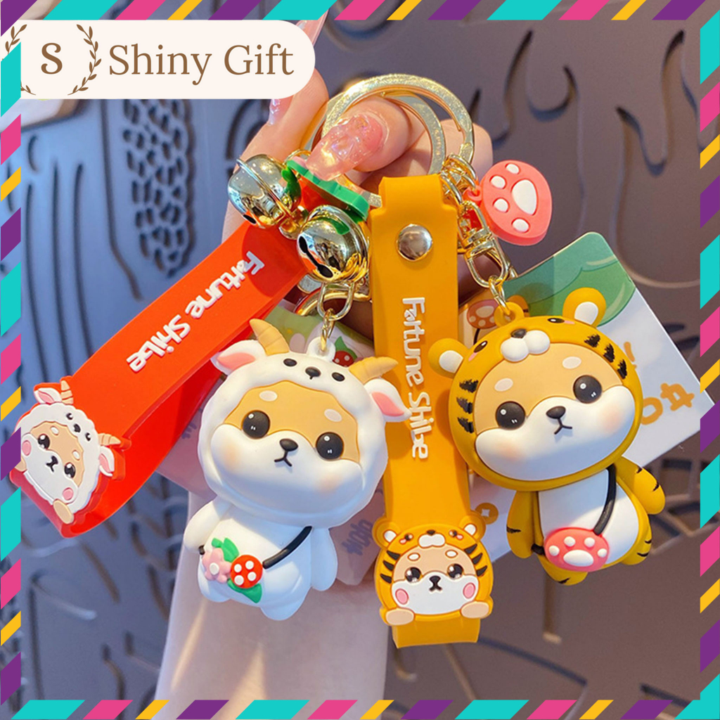 Móc khóa anime cute nhân vật hoạt hình siêu dễ thương, móc balo, chìa khóa