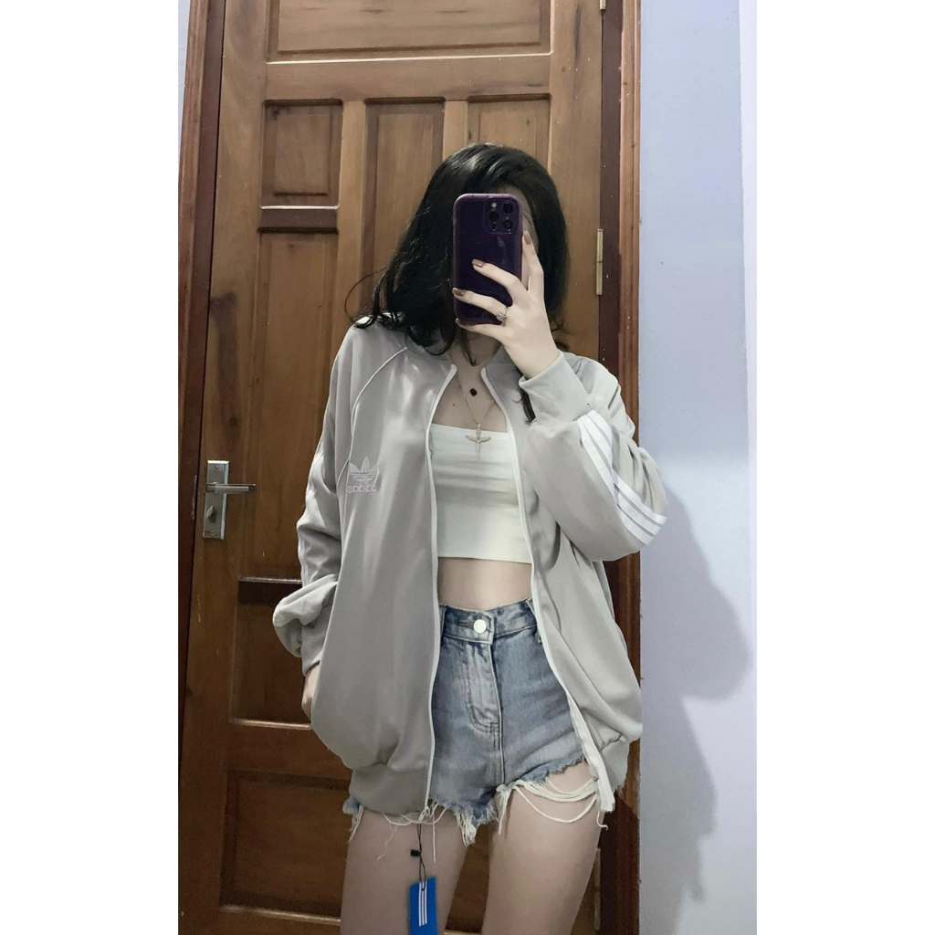 Áo khoác bomber ADJDAS chất poly dầy dặn siêu đẹp