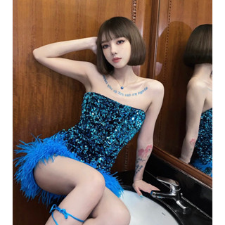  LINSEY DRESS Đầm body đầm dự tiệc đính kim sa sequin lấp lánh chic ulzzang SAM SAM BOUTIQUE 