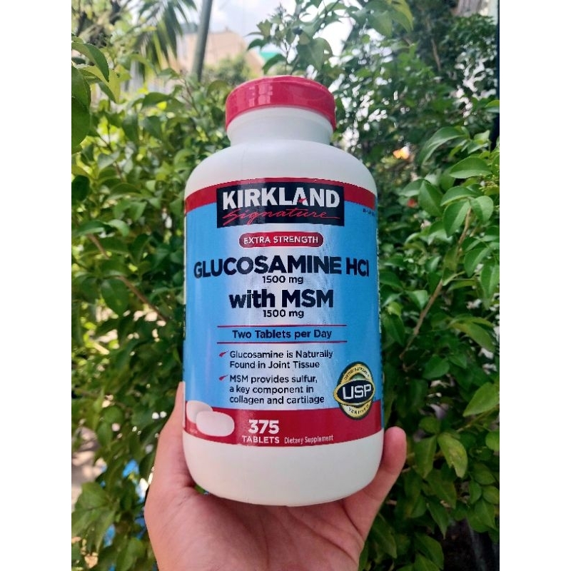 Viên uống GLUCOSAMINE HCI 1500mg with MSM 1500mg 375 Viên.