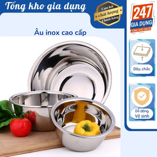 Âu inox sâu dày, thau inox dày