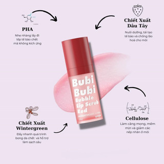 Tẩy Da Chết Môi Sủi Bọt BUBI BUBI LIP
