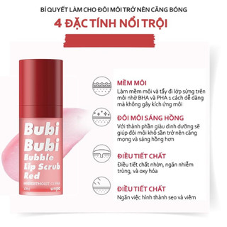 Tẩy Da Chết Môi Sủi Bọt BUBI BUBI LIP