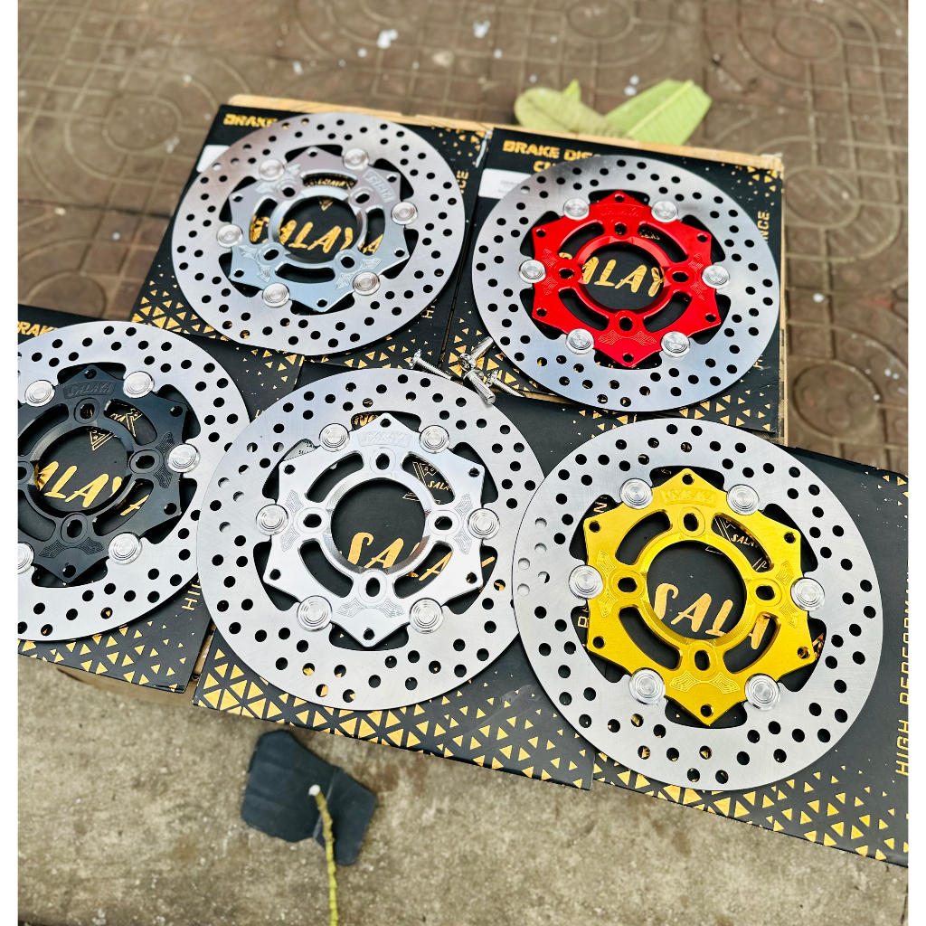 Đĩa thắng Salaya 220mm Lòng nhôm Khoen inox 304 Chính Hãng