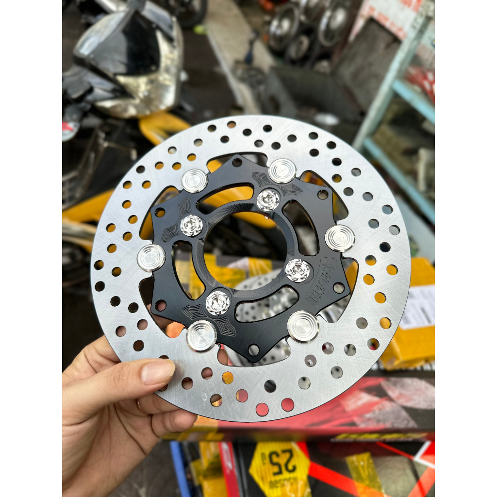 Đĩa thắng Salaya 220mm Lòng nhôm Khoen inox 304 Chính Hãng