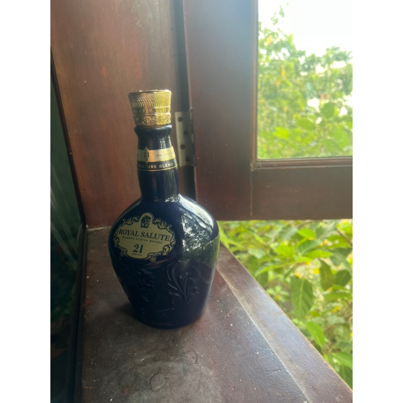 vỏ chai chivas chính hãng 21 xanh đẹp
