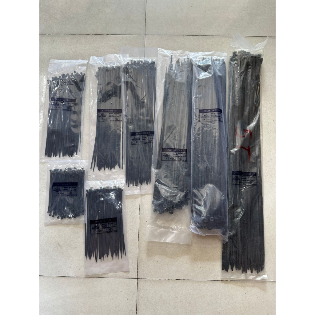 Dây rút nhựa màu đen , loại 10cm - 50cm, dây thít, lạt rút nhựa siêu chắc chắn, bền