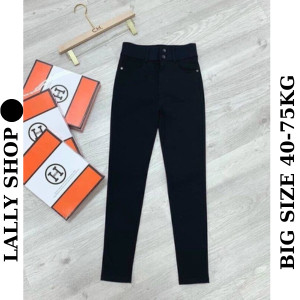 Quần legging nữ HM cao cấp nâng mông cạp cao 2 cúc siêu co giãn chất giả bò thô mềm thoáng mát