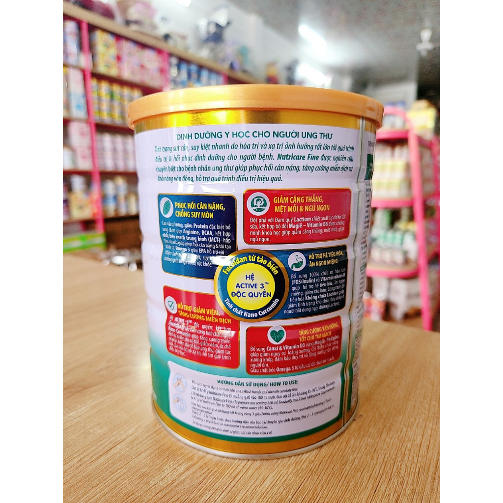 SỮA BỘT NUTRICARE FINE CHO NGƯỜI BỊ UNG THƯ 900g