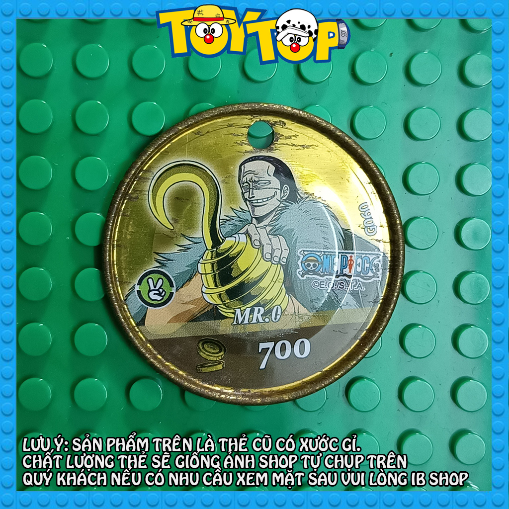 Thẻ bài Toonies One Piece  bản 2nd xước trầy khá nhiều: Mũ rơm Luffy phân loại 2