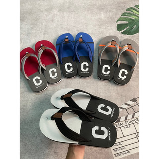 Dép nam Dép kẹp nam Xỏ ngón logo chữ C authentic