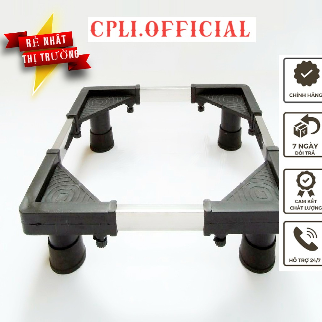 [Top Value] Chân Kê Máy Giặt, Tủ Lạnh, Chân Lọc Nước, Chân Đế Kệ Máy Giặt Tủ Lạnh Inox cao Cấp