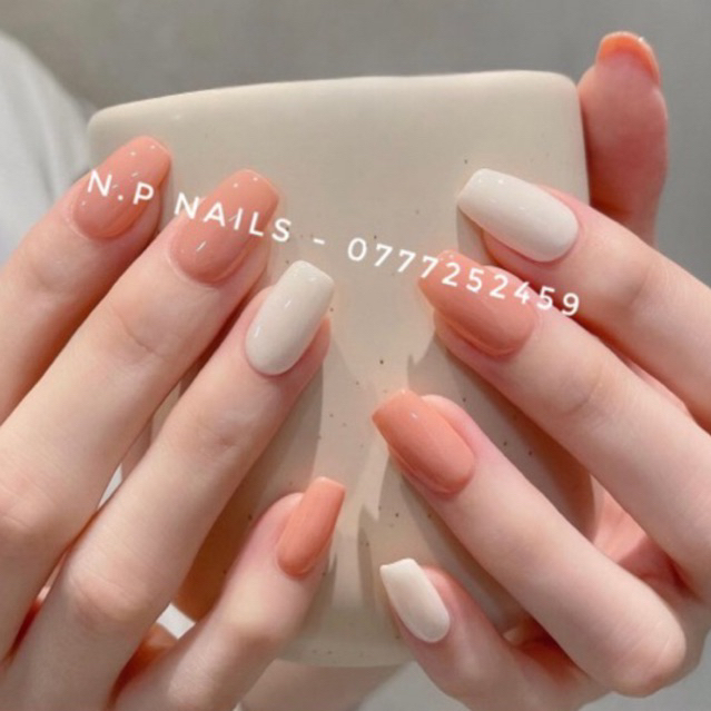 Sơn gel màu hồng cam sữa chính hãng siêu mướt bao test chất sơn Led/UV N.P Nails